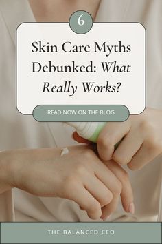 In this article, we'll debunk some of the biggest skincare myths and share what truly works. S via @thebalancedceo Skincare Myths, Skin Care Myths, Holistic Nutritionist, Wrinkle Cream, Skin Concern