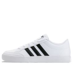 adidas Neo VS Set 'White Black' Cloud White/Core Black/Cloud White Sneakers/Shoes Adidas White Basketball Shoes With Three Stripes, Adidas White Skate Shoes With Vulcanized Sole, White Basketball Shoes With Three Stripes Branding, Adidas Logo White Skate Shoes For Sports, White Adidas Skate Shoes For Sports, White Adidas Skate Shoes For Skateboarding, White Skate Shoes With Three Stripes For Sneaker Enthusiasts, Adidas White Skate Shoes For Sports, White Adidas Sneakers For Skateboarding