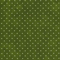 a green background with white polka dots