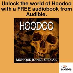 a skull with the words hoodoo on it and an image of a human skull