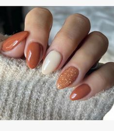 Pretty Nail Colors, Cute Gel Nails, Short Acrylic Nails Designs, Fall Nail Colors