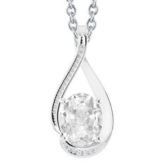 METAL SPECIFICATIONS White Gold 14K STONE SPECIFICATIONS Stone Name : Old Miner Stone Cut : Oval and Round Stone Details : There is one oval cut old miner diamond approx. 3.50 carats (Approx. Size 9 x 7.3 mm) and approx. 1.50 carats of smaller diamonds in the pendant. Natural earth mined diamonds. Color : F/G Clarity : VS1 Total : Approx. 5 Carats PENDANT SPECIFICATIONS Length : 16” (Can change length, please indicate about change with payment) Face Size (mm): Approx. 11 mm Overall Size (mm): Ap Earth's Mantle, Natural Earth, Stone Cuts, Diamond Pendant, Oval Cut, Prong Setting, Natural Diamonds, Jewelry Collection, Silver Necklace