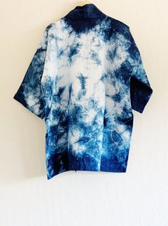 Linen Duster, Tie Dye Jackets, Tie Dye Kit, Linen Coat, Blue Kimono, Linen Cardigan, Linen Jackets, Dyed Linen, Kimono Cardigan