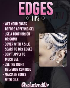 Looking for a natural makeup look that is perfect for black women? Look no further than black girl makeup! This guide will teach you how to create a flawless look that will look great on any skin tone. Straight Hairstyles With Edges, Easy Edges Tutorial, Edges Ideas, Natural Hair Journey Tips, Cheer Moves, Hair Journey Tips, Glow Tips, Hair Growing Tips, Edges Hair