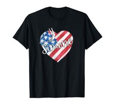 PRICES MAY VARY. Lightweight, Classic fit, Double-needle sleeve and bottom hem Women T Shirt, Vintage Accessories, Fashion Brands, Branded T Shirts, American Flag, Top Styles, Fashion Branding, Flag, Men And Women