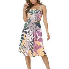 Look effortlessly chic in this stunning Colorful Floral Sleeveless Square Neck A-Line Midi Dress. The vibrant floral print adds a pop of color to your wardrobe, while the square neck and sleeveless design provide a delicate and feminine touch. This midi dress is perfect for any occasion, whether you're heading to a garden party or a summer wedding. Made from high-quality materials, this dress is both comfortable and stylish, making it a must-have addition to your closet. Stand out from the crowd Feminine Sleeveless Midi Dress For Garden Party, Dress Mid Length, Mid Length Dress, Vintage Style Dresses, Mid Dresses, Mid Length Dresses, Style Dresses, Floral Sleeveless, Dress Vintage