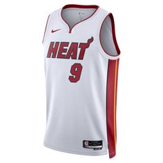 Pelle Larsson Nike Miami HEAT Association White Swingman Jersey MENS JERSEYS NIKE Miami Heat Jersey, Front Splits, Personalized Jersey, Common Thread, White Jersey, Miami Heat, Socks And Sandals, Short Socks, Women Crop