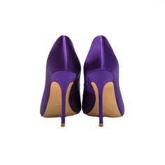 Shop Purple Bridal Satin Court Shoes 4 inches Stilettos Slip-On High Heel Pumps color Purple for Party, Wedding, Work with worldwide Free shipping & Free return. Purple Fitted Heels With 4-inch Heel, Fitted Purple Heels With 4-inch Heel, Purple Heels With Reinforced Heel And Pointed Toe, Fitted Purple Heels With Closed Toe, Purple Pointed Toe Heels With Reinforced Heel, Fitted Purple Closed Toe Heels, Purple Heels With 4-inch Almond Toe, Elegant Purple 4-inch Heels, Purple Almond Toe Heels With 4-inch Heel