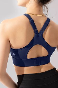 Ambition Bra - Peacoat Navy – POPFLEX® Athleisure Full Coverage Sports Bra For Gym, Functional Full Coverage Sports Bra For Gym, Sporty Full Coverage Bra For Yoga, Supportive Breathable Workout Bra, Supportive Sports Bra With Breathable Fabric, Sporty Bra With Medium Bust Support For Training, Functional Full Coverage Sports Bra For Workout, Sporty Full Coverage Sports Bra For Training, Functional Supportive Sports Bra