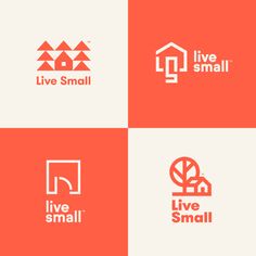 the logo for live small is displayed on an iphone screen, with other logos in red and white