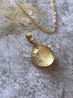 14Kt gold Memorial Necklace , 14 KT Memorial Necklace Ashes, Gold Memorial Necklace, Ash Pendant, Pe