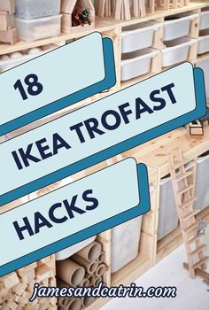 Awesome Ikea Trofast hacks and ideas to turn the insanely practical and budget-friendly Ikea TROFAST into something really good-looking! Trofast Organization Ideas, Playroom Organization Ikea Hacks, Trofast Homeschool, Ikea Trofast Clothes Storage, Ikea Trofast Craft Room, Trofast Small Room, Train Track Storage Ideas, Ikea Trofast Classroom Storage, Trofast Living Room Ikea Hacks