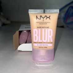 Nyx Professional Makeup Bare With Me Blur Skin Tint Foundation Make Up With Matcha, Glycerin & Niacinamide New You Get 3 Color: Light Neutral Achieve An Instantly Smooth And Blurred Complexion With Our First Blurring Skin Tint Foundation. In Buildable, Medium Coverage Matte Foundation Finish Shades Formulated To Enhance Your Own Skin Color And Tone "No Filter Needed" Foundation Makeup: Treat Your Skin With Skincare Infused Face Makeup With Glycerin, Matcha And Niacinamide For Visibly Even, Radia Nyx Foundation, Bb Foundation, Nyx Born To Glow, Nyx Makeup, Glow Foundation, Stick Foundation, Too Faced Foundation, Matte Foundation, Nyx Professional Makeup