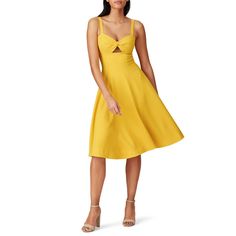 Yellow crepe (97% Polyester, 3% Spandex). Hourglass. Sleeveless. Sweetheart neckline. Hidden center back zipper with hook-and-eye closure. Fully lined. 43" from shoulder to hemline. Imported. Bianca Dress, Rent The Runway, Dress The Population, Dress Yellow, Closet Designs, Yellow Dress, Sweetheart Neckline, Graduation Dress, Summer Dresses