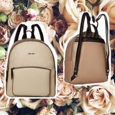 When You're A Lady Always On The Go, Than The Faux-Leather Nine West Charmeine Backpack Is Just The Bag For You. Bag Features A Zipper Closure, Top Carry Handle, Adjustable Shoulder Straps, And Two Exterior Zipper Compartment. Lined Interior Includes A Zipper Pocket And Two Slip Pockets. Imported. Measurements: Bottom Width: 9 12 In Top Width: 7 In Depth: 6 In Height: 13 In Strap Length: 36 In Strap Drop: 17 In Handle Length: 7 In Handle Drop: 3 In Weight: 1 Lb 12 Oz Trendy Cream Backpack For Travel, Leather Backpack With Zipper Closure In Cream, Cream Leather Backpack With Zipper Closure, Trendy Beige Leather Backpack With Detachable Strap, Trendy Backpack With Leather Handles, Chic Beige Backpack With Zipper Closure, Trendy Beige Leather Travel Backpack, Chic Beige Leather Backpack For Daily Use, Trendy Cream Standard Backpack