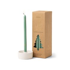 Cypress + Fir Taper 12 Days of Christmas Countdown Candle Set Sage Green Candles, Candle Kits, The 12 Days Of Christmas, Days To Christmas, Advent Candles, Christmas Candle Holders, Green Candle, Ceramic Candle Holders, Christmas Set