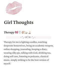 an article about girl thought therapy