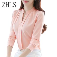 Notch Collar Shirt, Casual Chiffon Blouse, Chiffon Long Sleeve, Chiffon Shirt, Chiffon Blouse, Long Sleeve Casual, Chiffon Tops, Long Tops, Women Long Sleeve