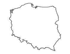 an outline map of the country of france