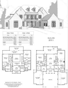 two story house plans with large windows and lots of space