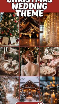 Christmas Trees At Wedding, Christmas Wedding Ideas Elegant, Christmas Wedding Reception, Fire Department Christmas, Christmas Outfits Ideas, Christmas Dinner Decorations