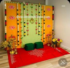 Small Wedding Decor, Engagement Decoration, Mehendi Decor Ideas, Engagement Decor, Housewarming Decorations