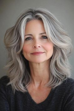 30 Chic Very Layered Medium Hairstyles for Women Over 50 Layered Medium Hairstyles, Stylish Women Over 50, Medium Hairstyles For Women, Wavy Layered Hair, 50 Hair, Medium Layered Hair, Layered Hairstyles, Natural Highlights, Hairstyles For Women Over 50