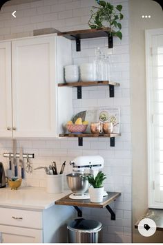 the kitchen is clean and ready to be used as a place for cooking or baking