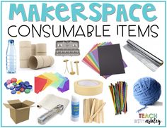 there are many items that can be used to make space for crafts and other activities