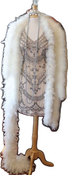 Wedding Flapper Dress With Beaded Fringe, Gatsby Wedding Dress, Flapper Wedding, 1930s Style, Deco Dress, Art Deco Dress, Wedding Reception Dress, Wedding Party Dress, Beaded Wedding