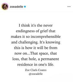 an image of a quote from zocaellee on the topic i think it's the never endings of great that makes it inconprehenesibleable and challenging