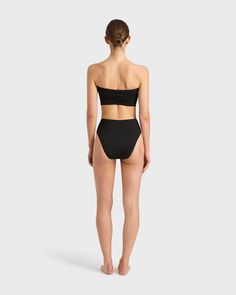 Based on our best-selling Poppy bikini bottom, Pippa is a supremely comfortable, high waisted bikini bottom with soft edges, however Pippa offers full bottom coverage. Made from our ultra-soft Italian Embodee™ fabric that with high shaping power. Pair with any black bikini tops in Embodee Fabric. For a high waisted bottom in Embodee™ fabric with a higher cut legline see Poppy. Luxury fabric sustainably made in Italy. Resort Wear Dresses, Matching Separates, Soft Edges, Luxury Fabric, High Waist Bottoms, Australian Fashion, Short Shirts, Shop Swimwear, Luxury Fabrics