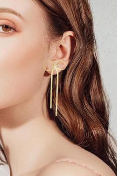 Elevate any outfit with our Gold Bow Tassel Earrings! Trendy and sophisticated, perfect for date nights and formal events. Unique Bow Tie, Earrings Trendy, Tie Design, Silver Bow, Date Nights, Bow Earrings, Donate To Charity, Stunning Earrings, Herringbone Pattern