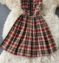 Cute plaid short A line dress Fabric: blended Color: red,blue, khaki Size(cm): S, M S length 79 bust 80-94 waist 66-82 M length 80 bust 84-98 waist 70-86 Chic A-line Plaid Dress, Chic Plaid A-line Mini Dress, Chic Plaid A-line Dress, A-line Plaid Dress For Picnic, Retro Mini Length Plaid Dress, Short A Line Dress, Short A, Line Dress, Plaid Shorts