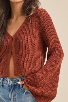 Chic Knit Crop Top For Fall, Trendy Knit V-neck Crop Top, Chic Cropped Ribbed Cardigan, Trendy Open Front Knit Top, Casual V-neck Shrug For Fall, Casual V-neck Fall Shrug, Knit Cropped Crop Top For Fall, Fall Knit Cropped Crop Top, Fall Knit Crop Top