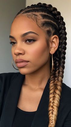 Braid With Curls Hairstyles Braid With Curls Hairstyles, Box Braids Ponytail, Braid With Curls