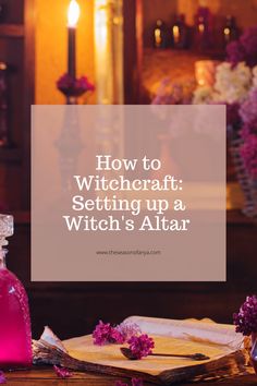 How to Witchcraft: Setting Up a Witches Altar Witch Altars Inspiration, How To Set Up An Altar For Witchcraft, How To Make An Altar Witch, Witch Alters For Small Spaces, Modern Witch Altar, How To Build An Altar, Witch’s Altar, Small Witch Altar, How To Make An Alter