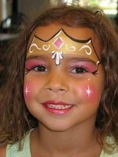 Disney Face Paint, Hallowen Schminke, Kids Face Painting, Easter Face Paint, Painting Face, Princess Face, Painting Kids, Princess Makeup