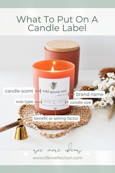 what to put on a candle label and how to use it in the home decor