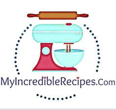 the logo for my incredible recipe's, which is designed to look like an old mixer