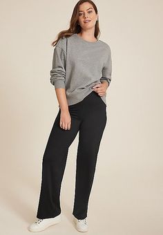 High Rise Luxe Wide Leg Pant | maurices Wide Leg Pant, Leg Pants, Wide Leg Pants, Wide Leg, High Rise, Lounge, Pants, Clothes, Trousers