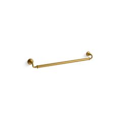 an image of a gold colored towel bar