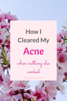 How I cleared my severe acne by eliminating chemicals and using natural methods, diet, and lifestyle changes to get rid of acne. Skin Care Routine Dry Skin, Pimple Hacks, Clear Acne Naturally, Anti Acne Skin Care, Treat Acne Naturally, Back Acne Remedies