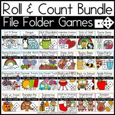 the roll and count game for children to play