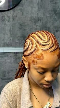 cornrolls | alicia keys braids | braids | edges | ginger hair Alicia Keys Braids, Hair Braid Designs, Braids Curls, Scalp Braids, Big Box Braids Hairstyles, Goddess Braids Hairstyles