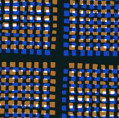 three squares are shown in blue and brown