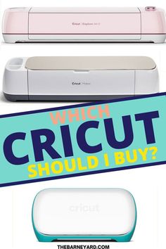 the cricut machine is on display with text which circuit should i buy?