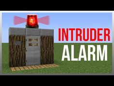 an image of a small building with the words intruder alarm on top of it