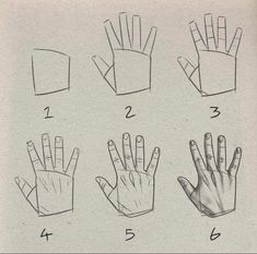 the instructions for how to make an origami hand