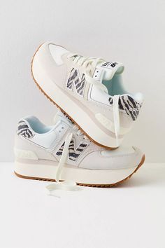 New Balance 574+ Sneakers | Free People New Balance 574 Platform, Cute Running Shoes, Platform Outfit, New Balance 574 Sneakers, Trendy Shoes Sneakers, Preppy Shoes, Pretty Shoes Sneakers, Shoe Wishlist, Sneakers Looks